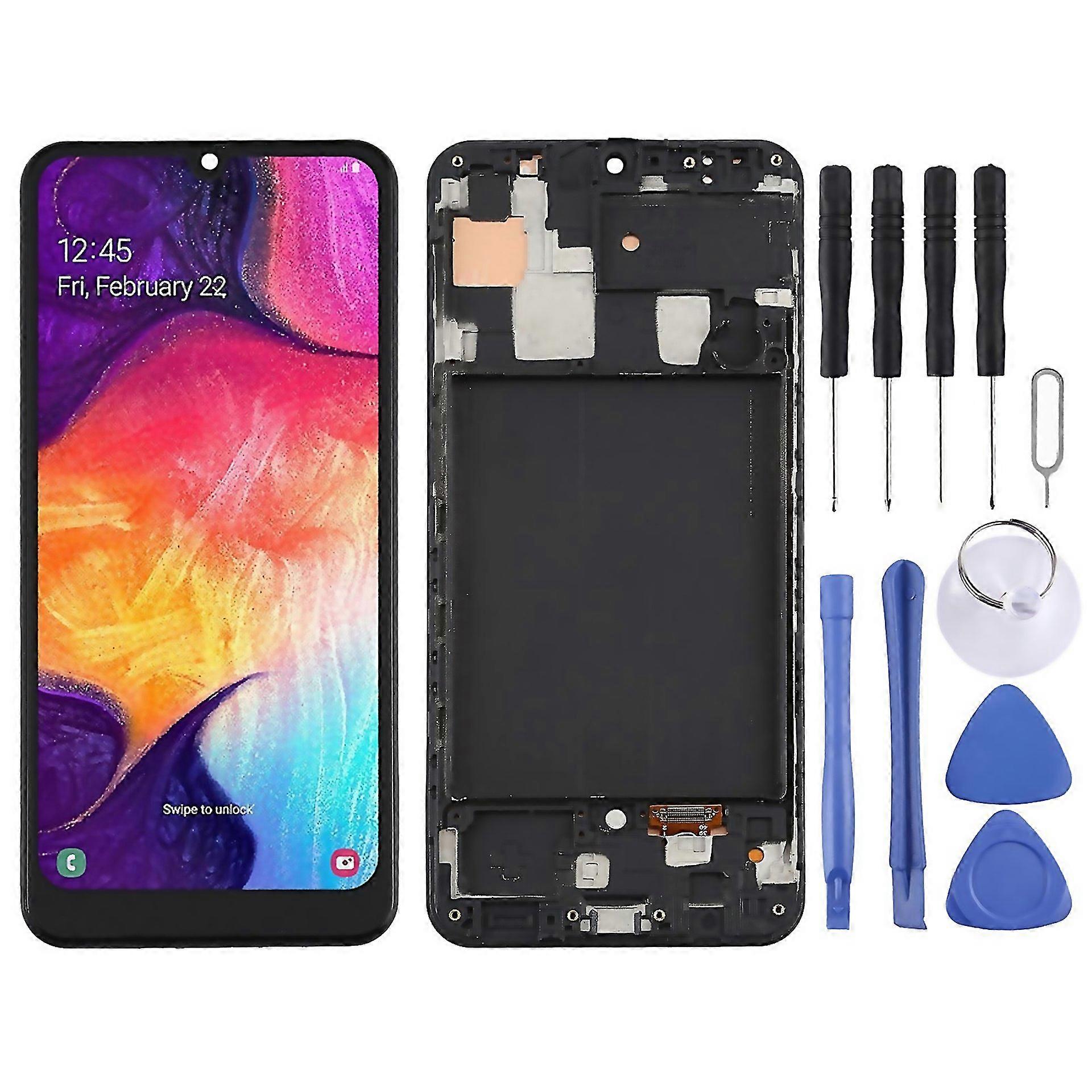 For Tft Lcd Screen For Samsung Galaxy A50 Us Edition Sma505u Digitizer Full Assembly With Frame