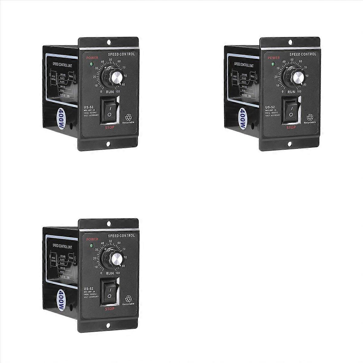 3X 400W Motor Speed Controller AC 220V Motor Speed Regulator Controller Forward and Backward Motor G