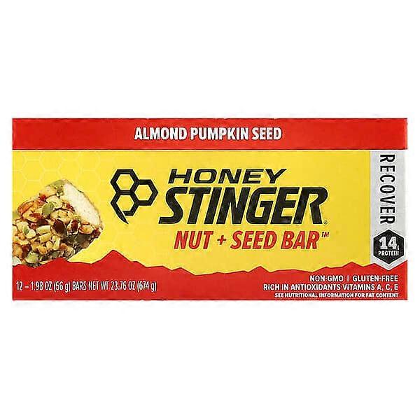 Honey Stinger, Nut + Seed BarÃÂÃÂ¢ÃÂÃÂÃÂÃÂ¢, Almond Pumpkin Seed, 12 Bars, 1.98 oz (56 g) Each