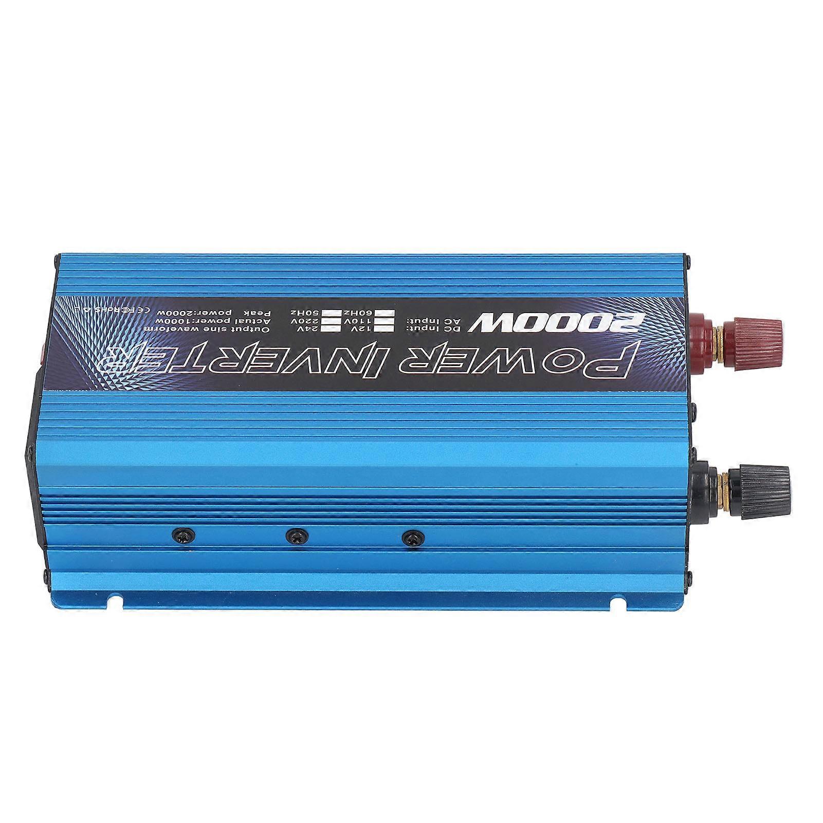 2000W Universal Car Power Inverter, Aluminum Alloy, Low Noise