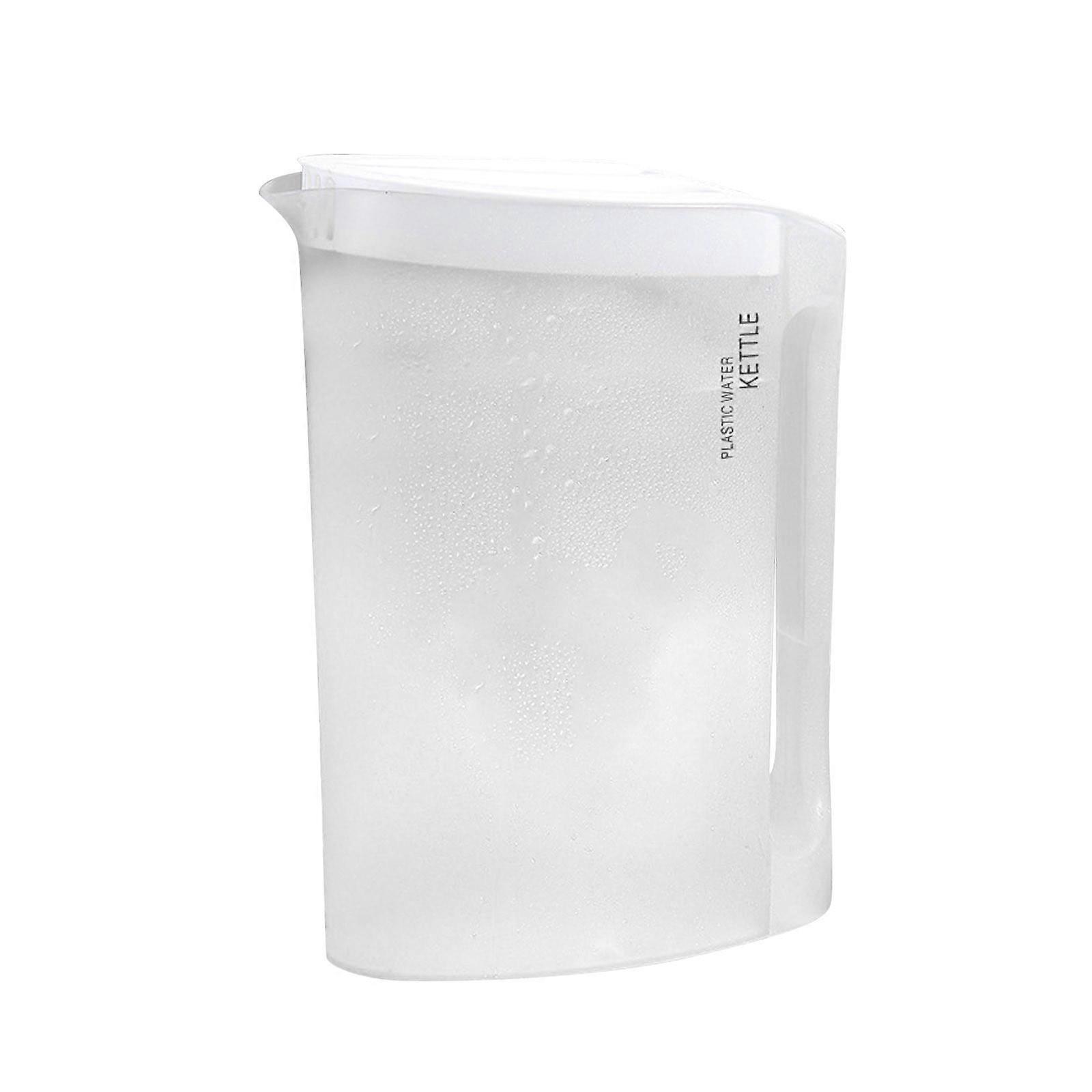 WRXMIJNHGSA 2200ml Water Pitcher with Lid | Hot/Cold Drink Pitcher Spill Proof and | Water Carafe with Handle Great for Making Teas Beverage Juices