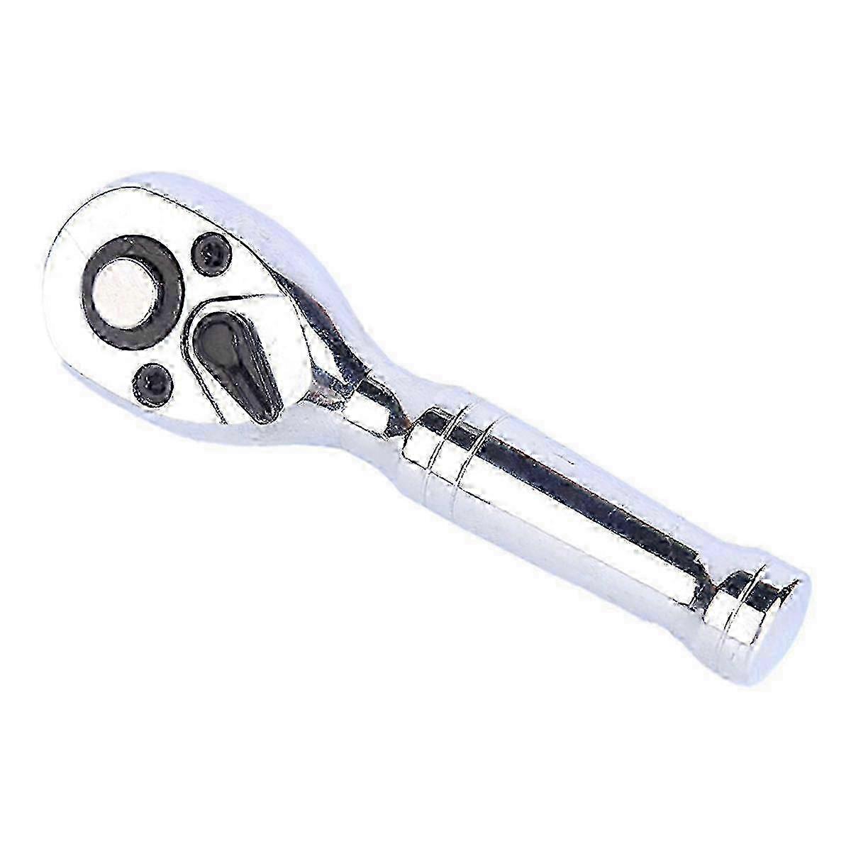 25-26 1/2Inch Quick Socket Ratchet Wrench Two-Way Short Handle 72 Teeth Spanner Mini Automotive Hand Repa