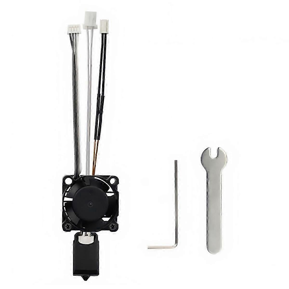For X1 3D Printer Hotend Kit with Cooling Fan Hardened Steel Nozzles Enhanced Printing Precision
