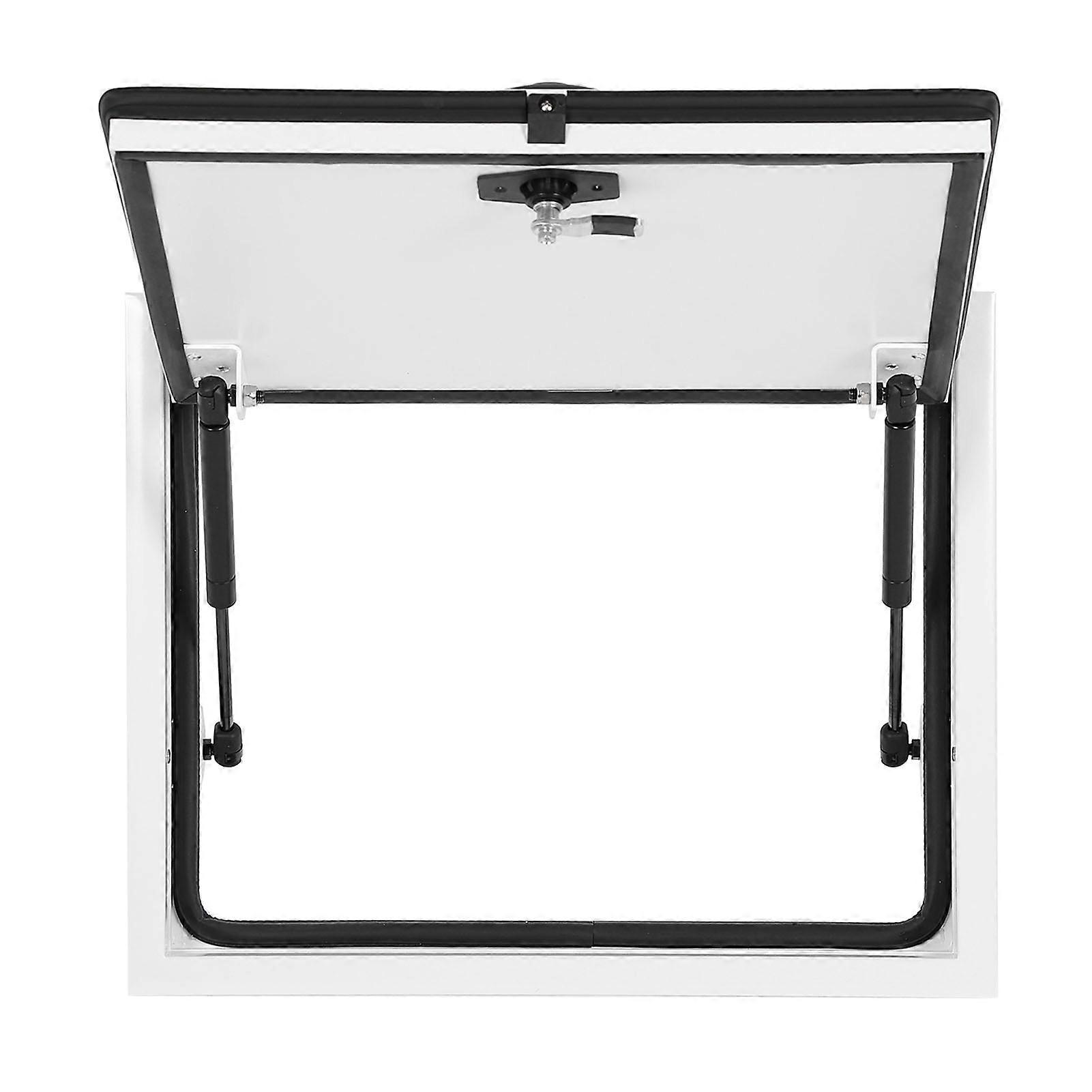 RV Baggage Door 18 X 18in Square UV Protection Heavy Duty Access Storage Door with Dual Rod and Lock for Camper Trailer 