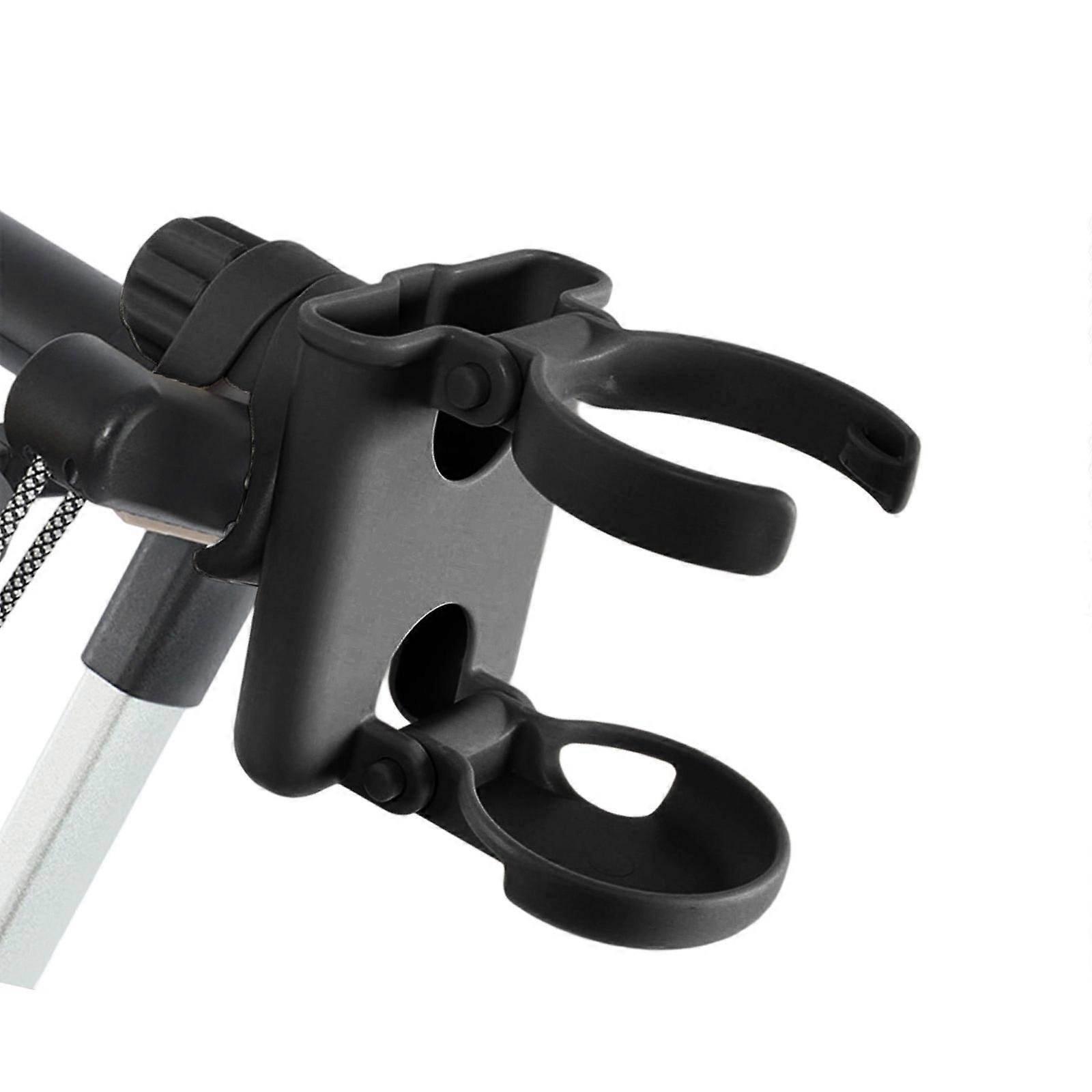 2 In 1 Adjustable Cup Phone Holder For Strollers Wheelchairs Bikes Features Flexible Silicone Petals Secure Grip On Bottles Multicolor