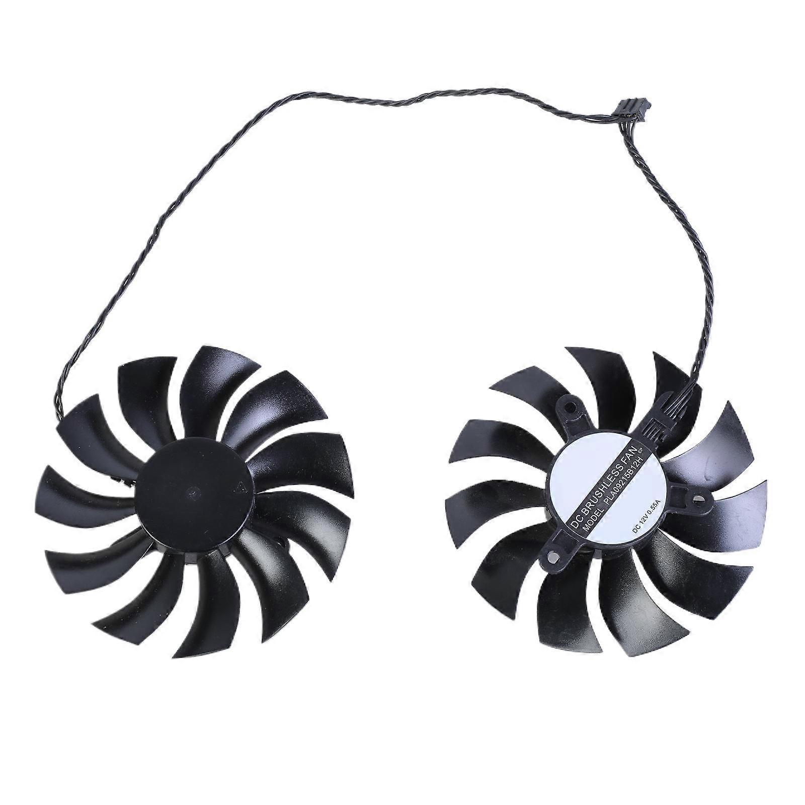 4Pin Graphics Card Fan PLA09215B12H For GTX1070 1060 GTX1060 GTX1070 Optimaled Cooling in Intense Gaming Multicolor