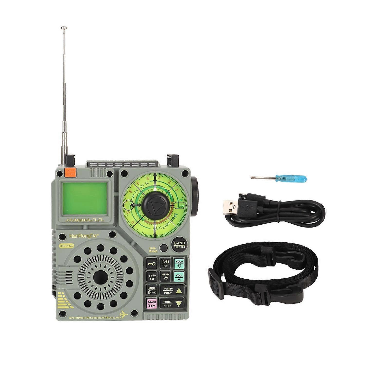 All Band Radio Bluetooth Supports Memory Card SOS Alarm APP Remote Control Full Band Radio Receiver 