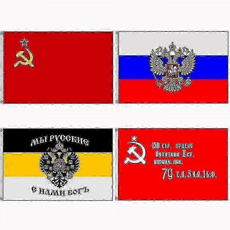 90x150cm Russian Flag Soviet Ccp Polyester Print Hanging Flying Empire Soviet Victory Flags And Banners Advancing Russia
