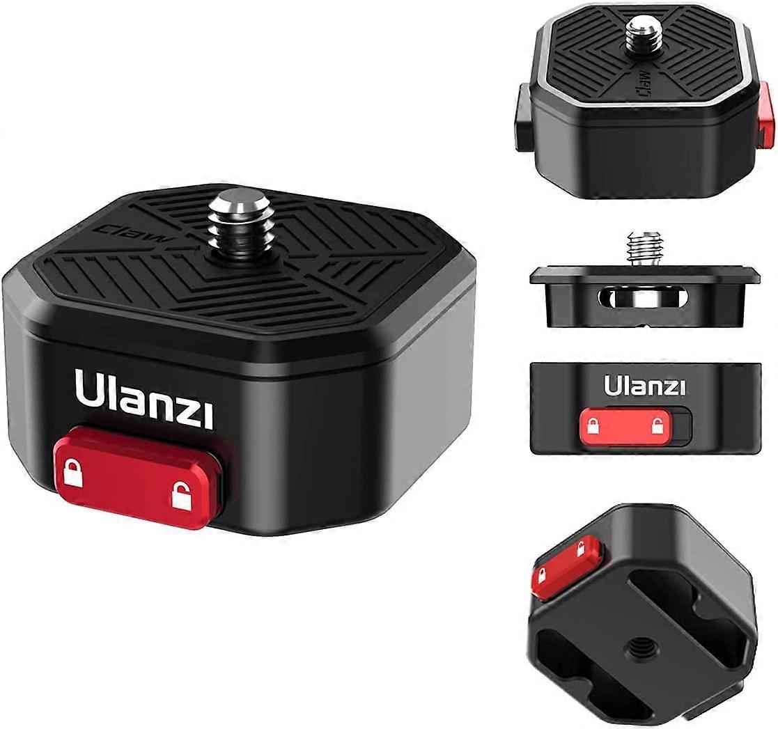 Claw Quick Release Plate Tripod QR Camera Mount Adapter, Quick Setup Kit with 1/4'' Screw for Canon/compatible with Sony/Nikon