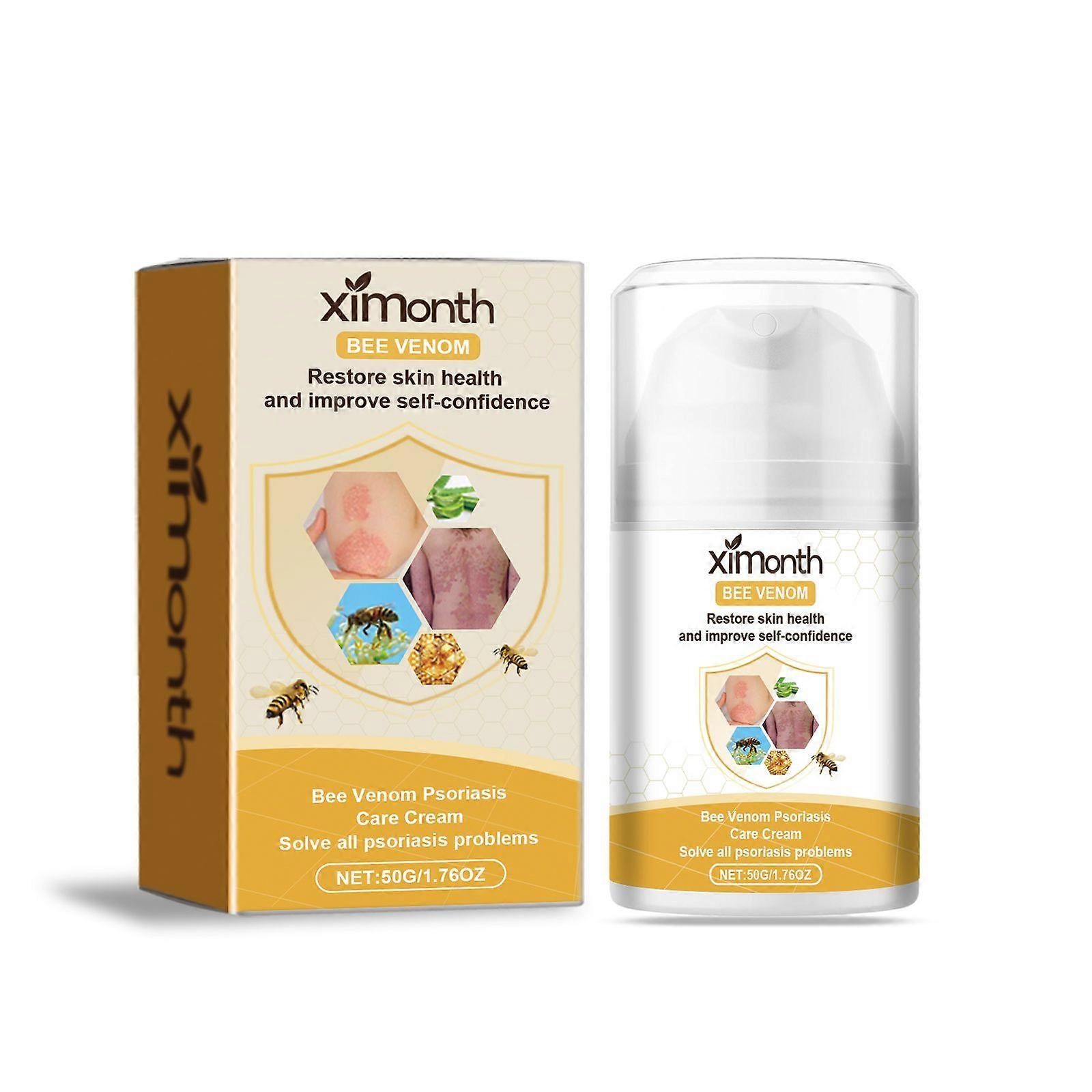 Ximonth Bee Venom Psoriasis Cream Repairs Itchy, Red And Swollen Skin, Relieves Itching And Improves Skin Condition. It Is An External Skin Care Cream
