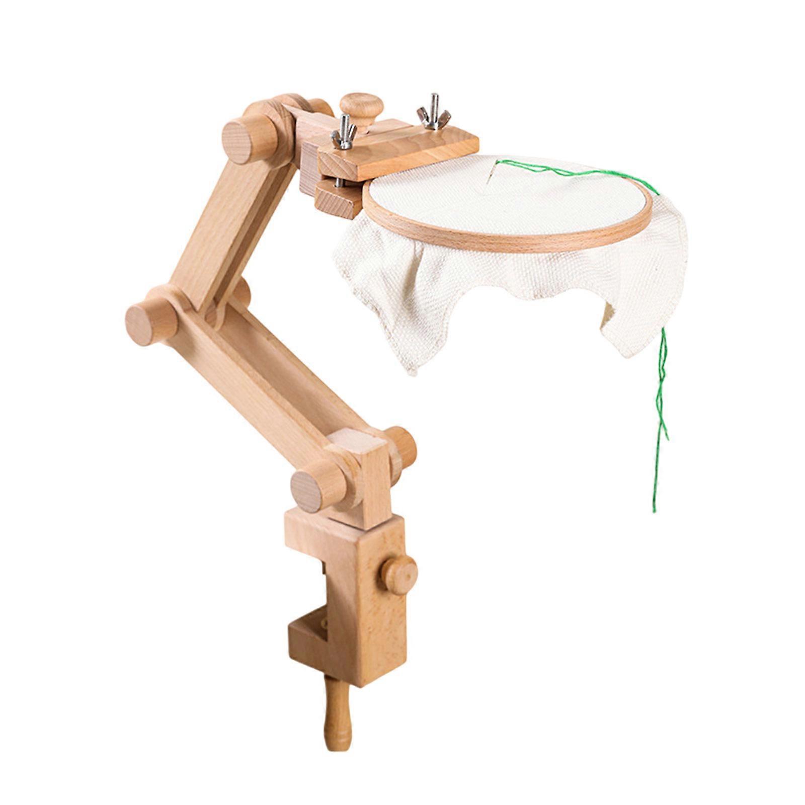 Desk Adjustable Embroidery Frame Stand, Embroidery Stand Rotating Stitching Stand Multicolor