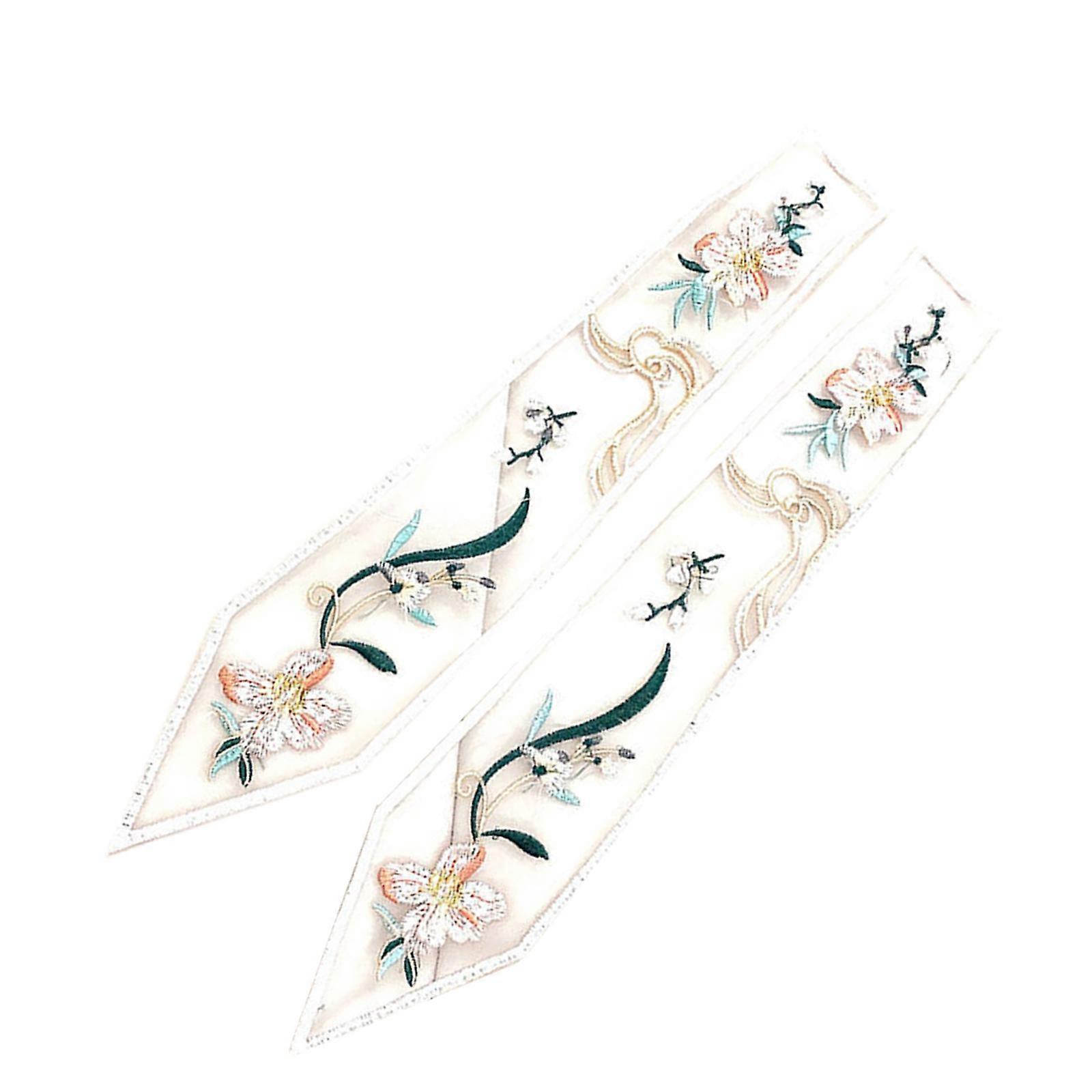 Květinový zdobený dívčí límec, doplněk, vyšívaný límec, starověké umění, tradiční květinový šálový límec, klopa, vícebarevný