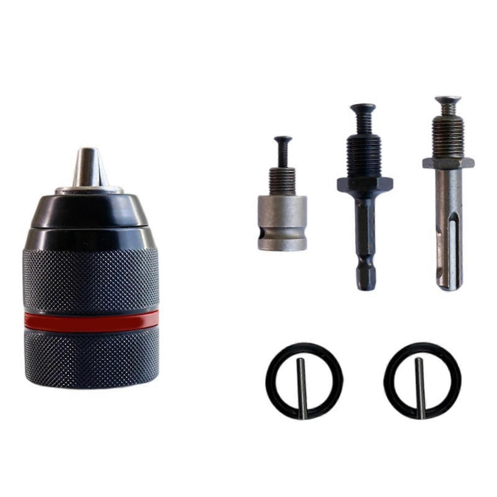 Quick Changes 13mm Ratchet Chuck Wrench Adapter SelfLocking Mechanism Compatible for Cordless Drills And Drivers Multicolor