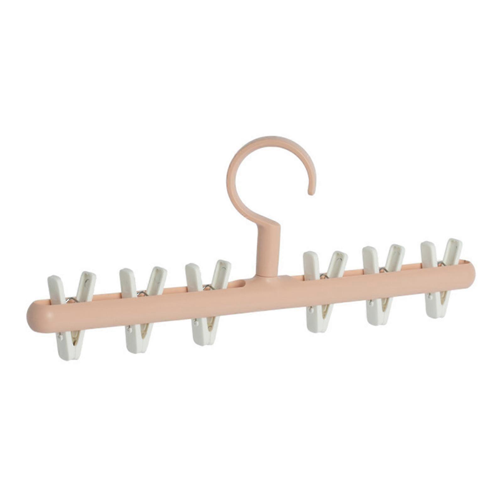 Multi Clip Laundry Drying Rack Space-Saving Multi-Purpose Drying Hanger Small Bathroom Organization