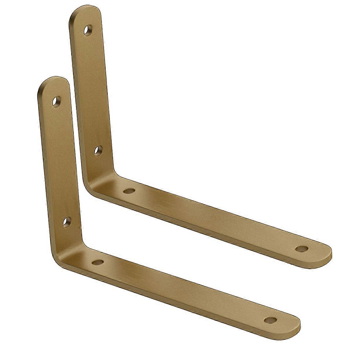 2pcs Multi-Size Rustic Board Wall Shelf Bracket Heavy Duty Angle Shelf Mounting Bracket Storage Hold