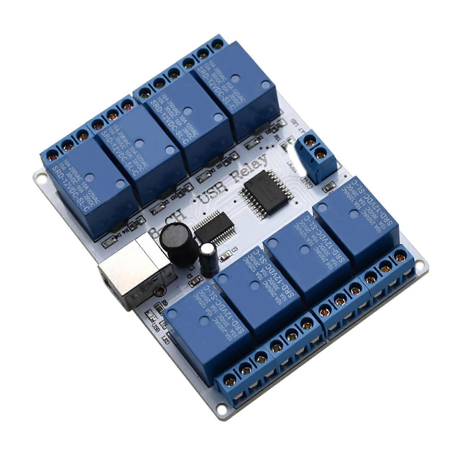 Çok Kanallı USB Kontrol Modülü 12V 8 Kanallı USB Kontrol Kartı Otomatik Çok Renkli Baskı için