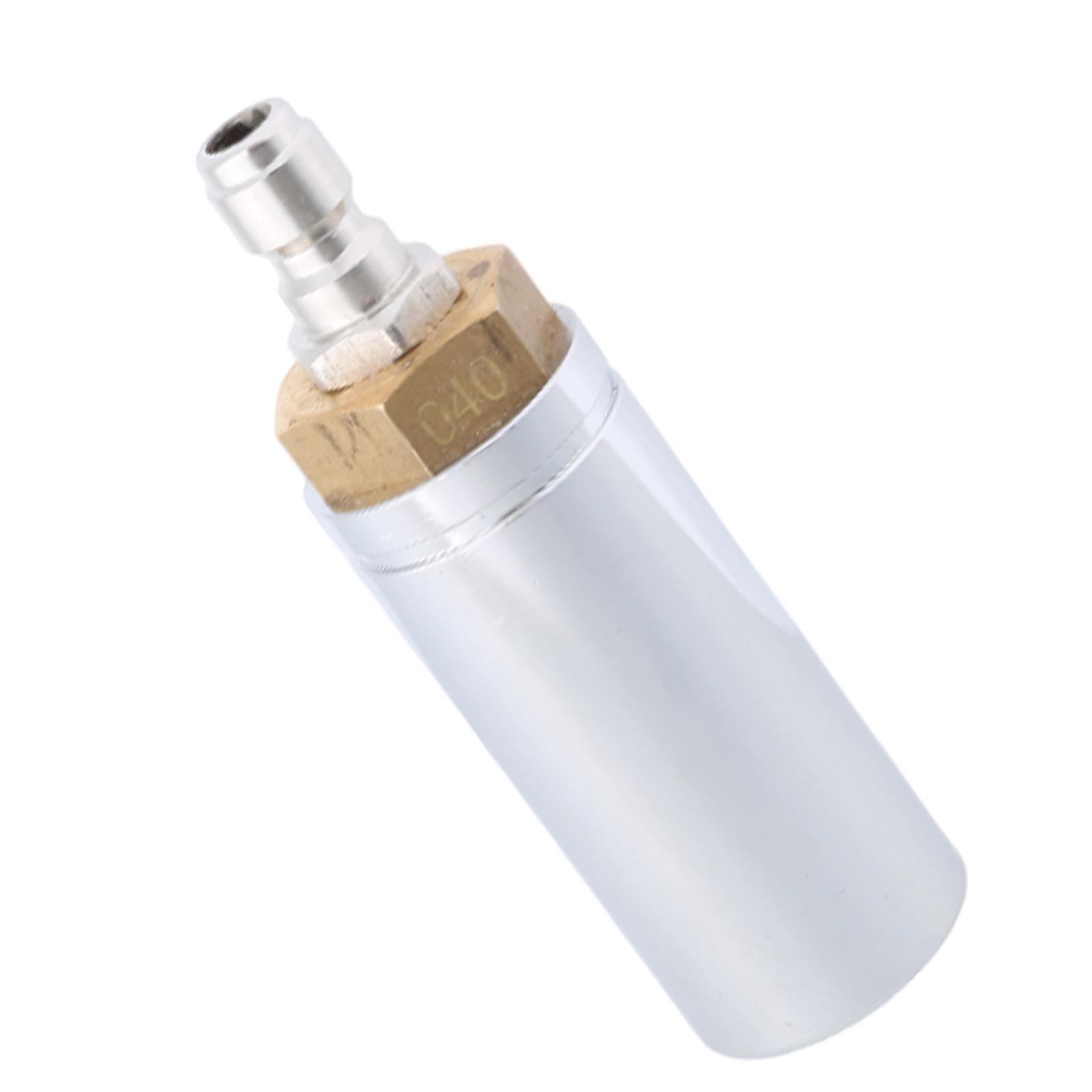 High Pressure Rotary Spray Head Nozzle with Quick Coupling for Road Maintenance, 360 Rotation, Quick Snap On Connection  Silver