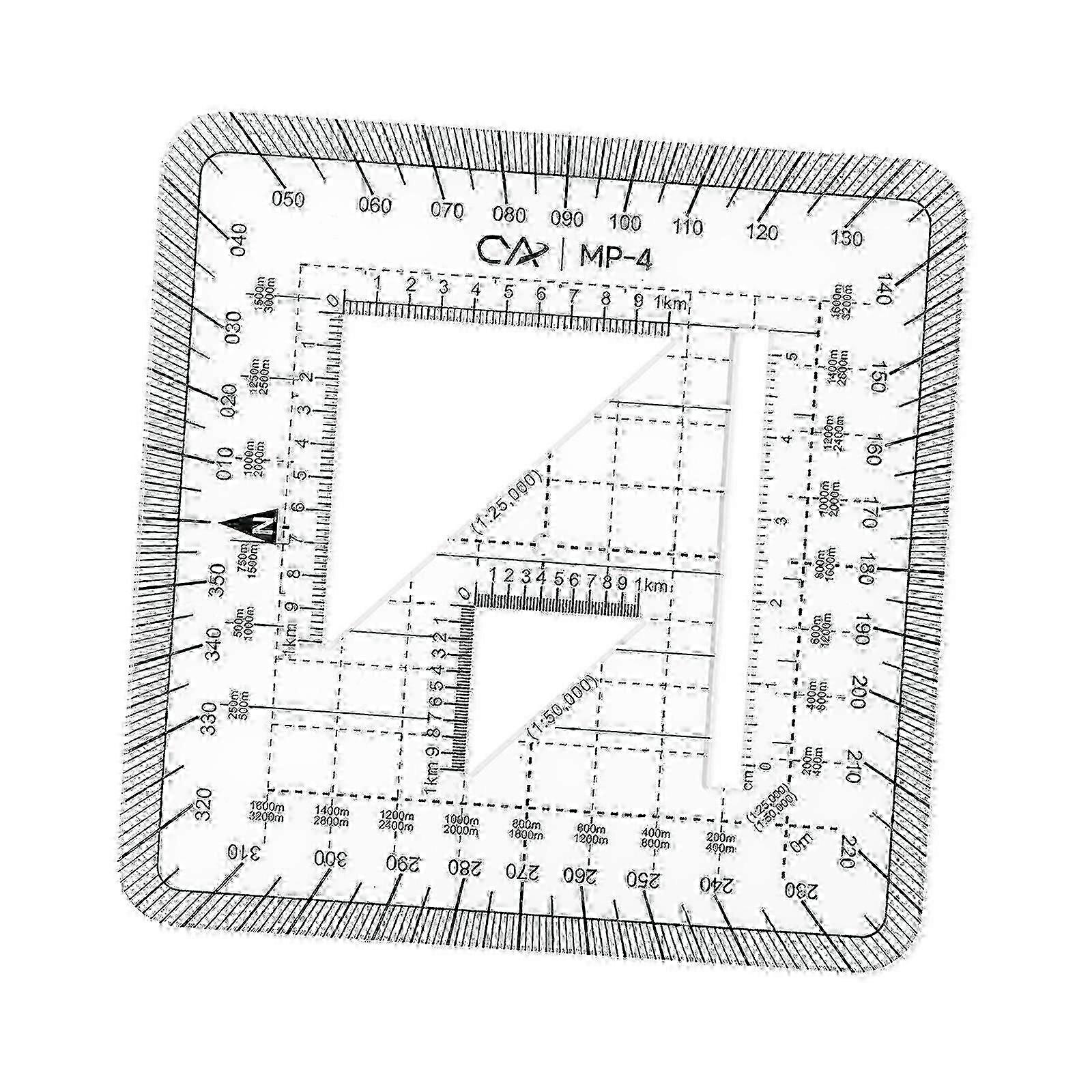 Protractor Ruler Square Measuring Ruler for Engineers Architecture Measuring