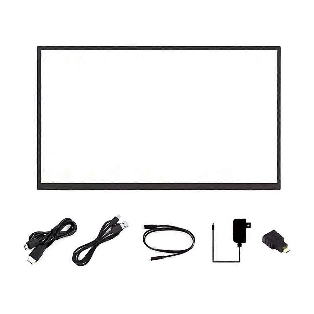 18.5 Inch Touch Screen LCD Portable Type-C/MiniHDMI-Compatible Interface IPS Display for Raspberry Pi 5, Mobile Phone EU