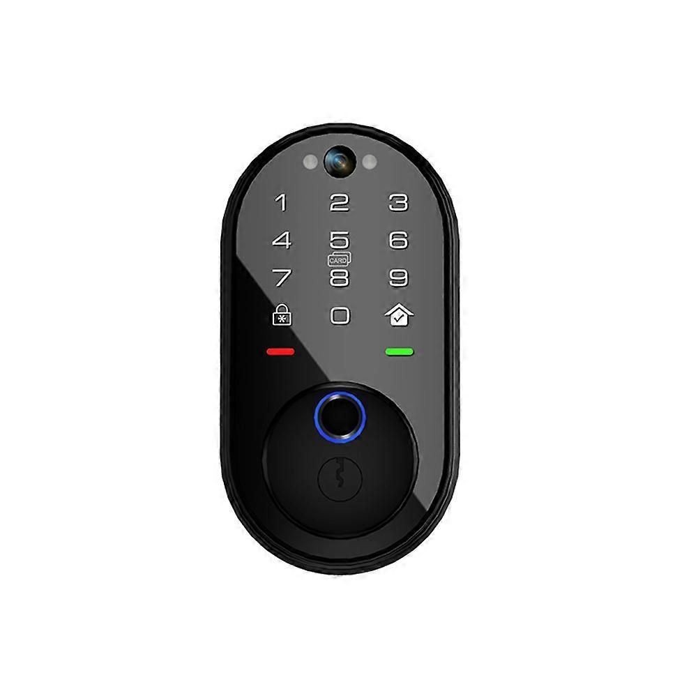 Tuya Smart Video Intercom Lock for Front Door with App Control Electronic Digital Deadbolt with Touchscreen Keypad