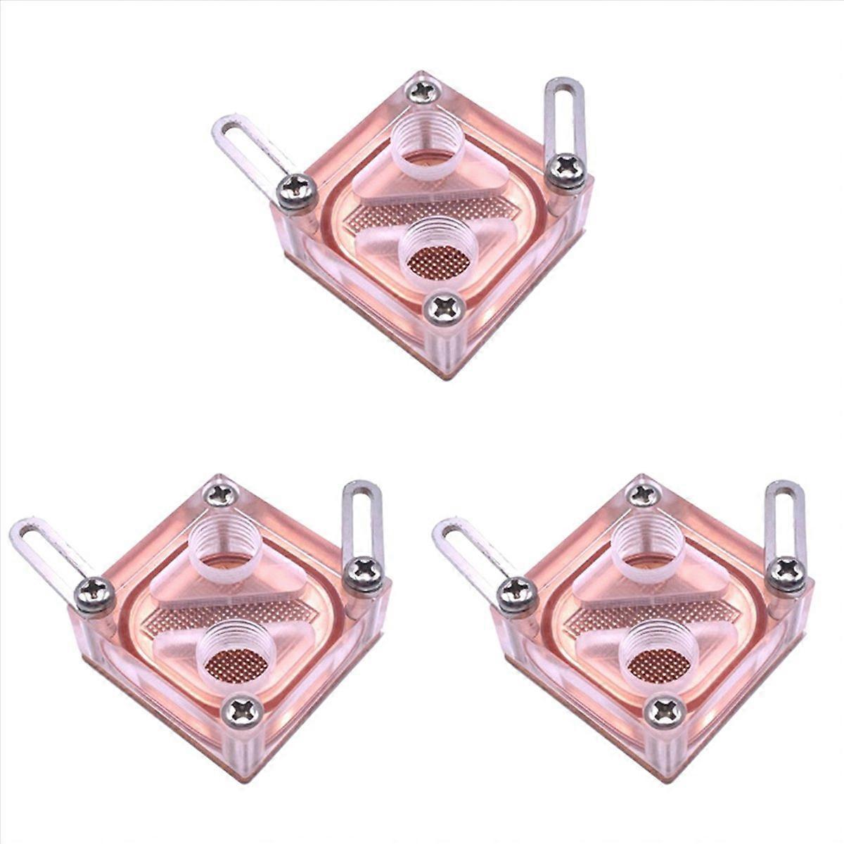 3X Chipset Waterblock Computer Water Cooling Acrylic Transparent General Northbridge Block for Compu