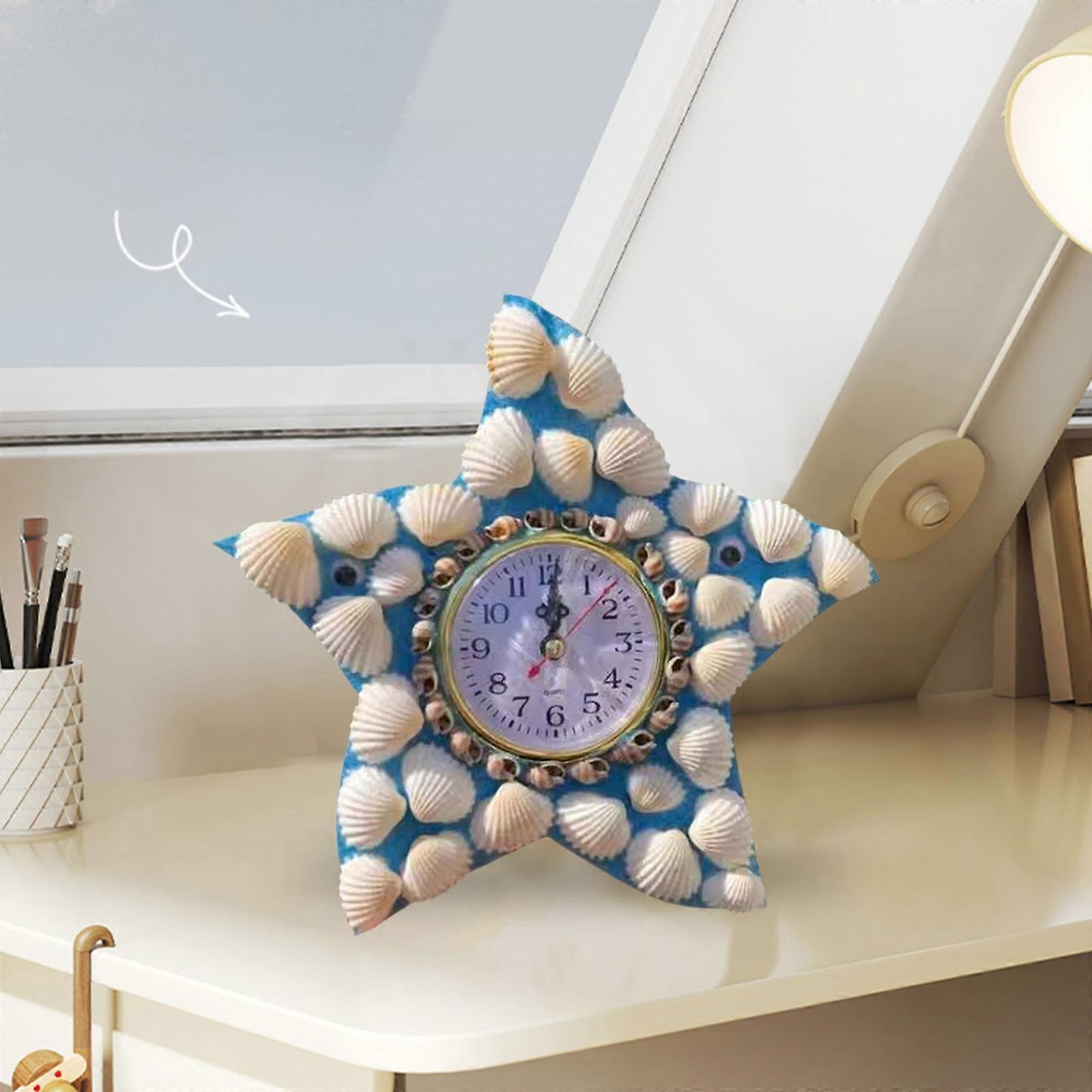 Miayilima Clearance Desktop Ornament 1* shell clock decoration Conch ...