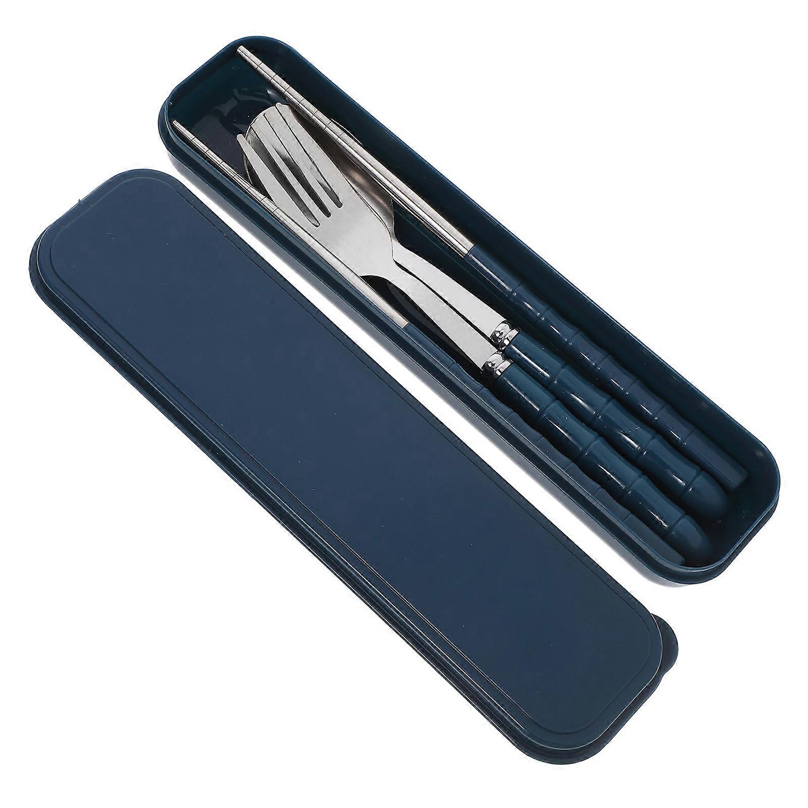 Stainless Steel Camping Silverware Fork Spoon Chopsticks