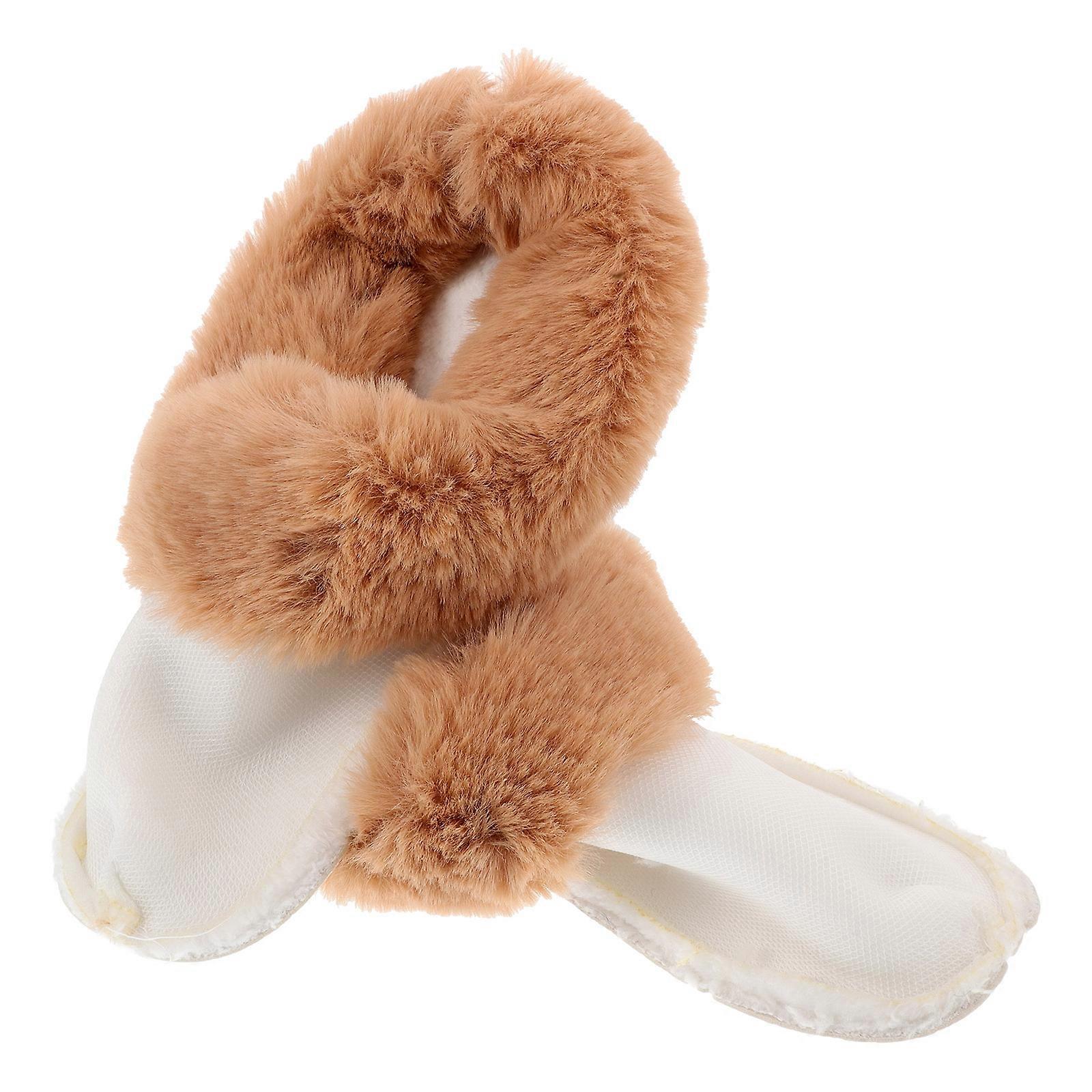 Assorted Color Plush Insole for Winter 1Pair Warm Shoe Liners Insert