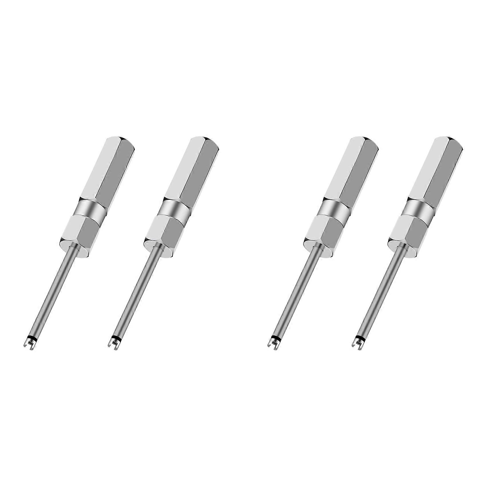 4pcs Valve Core Removal Tool Set, Screwdriver Valve Stem Core Remover, Tire Valve Tool for Schrader Valve Cores