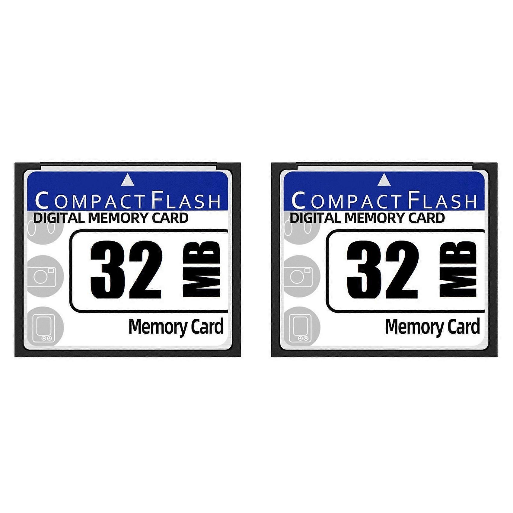 2X 32MB Compact Flash Memory Card for Camera, Advertising Machine, Industrial Computer Card