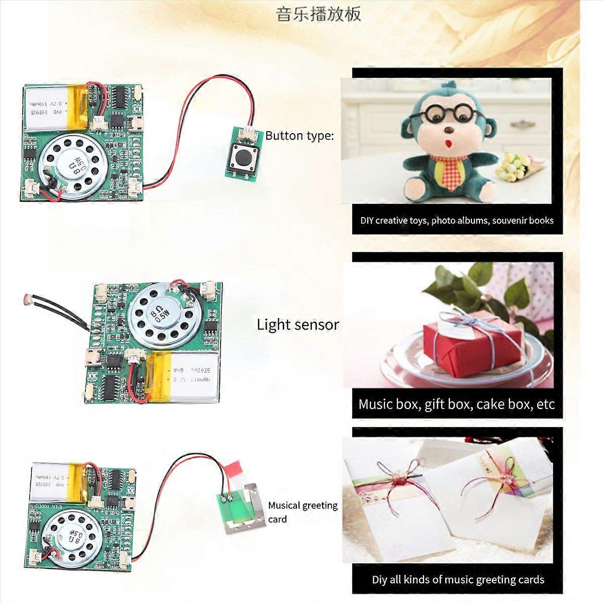USB Recording Music Module Greeting Card, greeting card