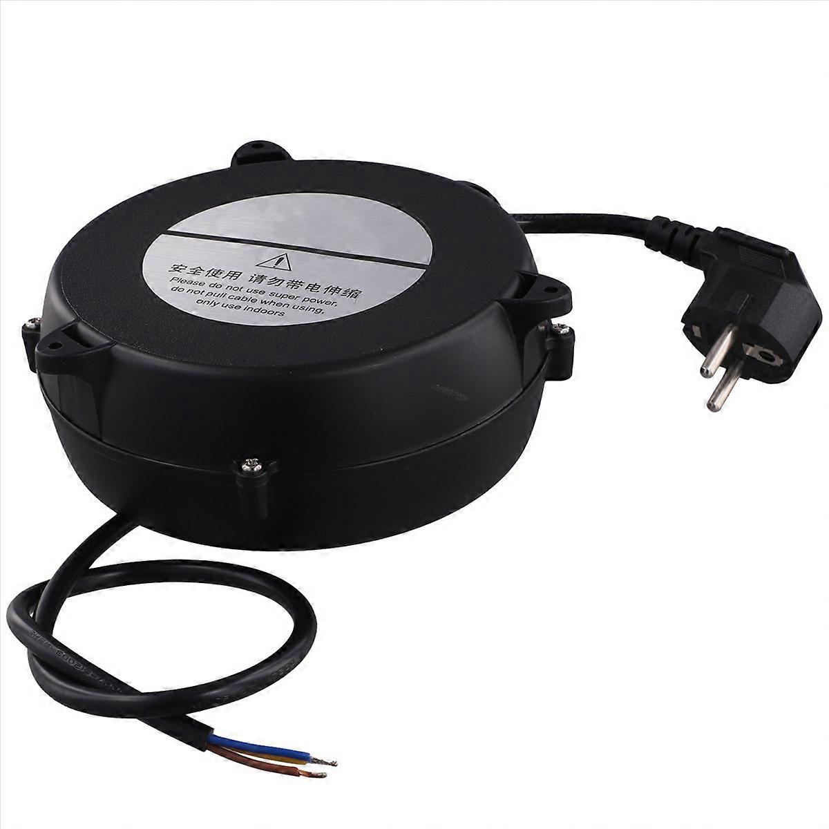 Small Automatic Retractable Wire Winding Device, Retractable Storage Reel, Automatic Winding Reel EU Plug