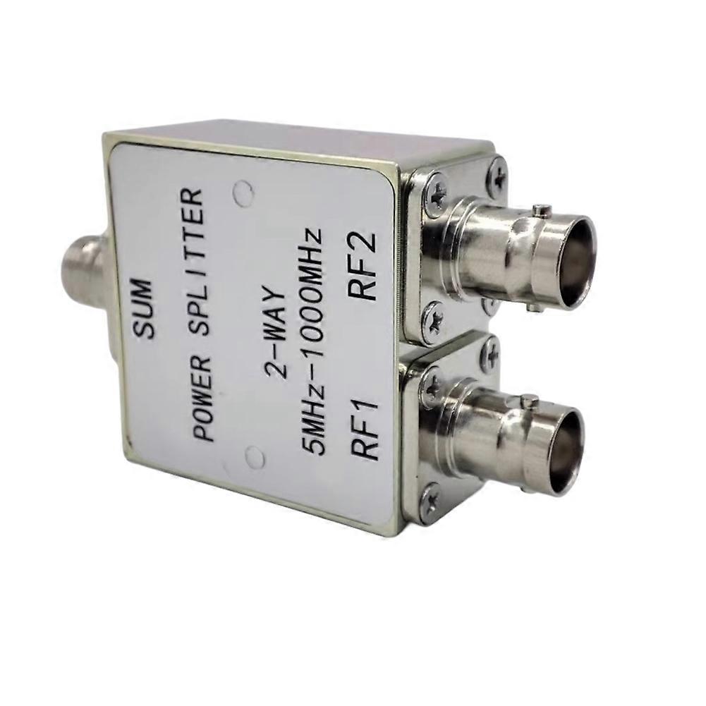 5MHz-1000MHz RF Power Splitter 1 to 2 Power Divider Combiner BNC Connector for Wireless Communication BNC