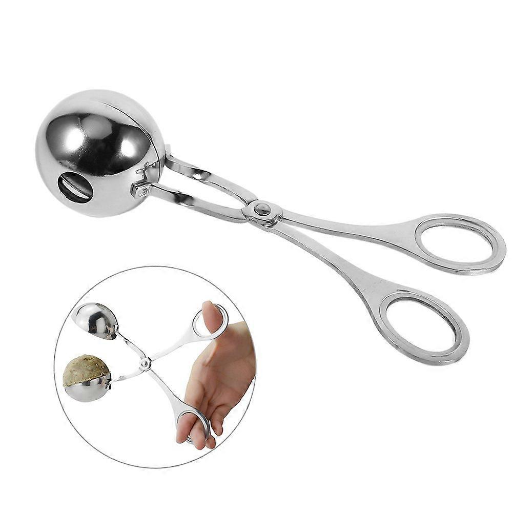 Stainless Steel Meatball Maker Scoop Tool for Uniform Balls Melon Shaping Nonstick Easy Release