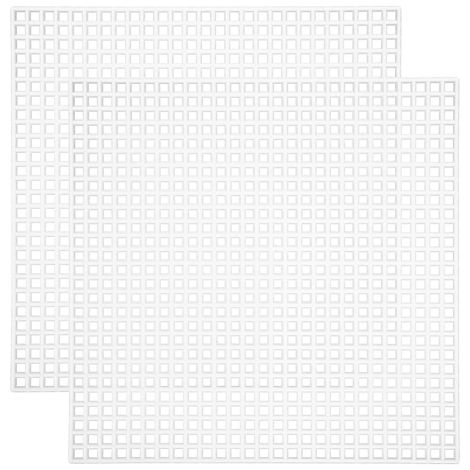 12 Pcs Mesh Canvas Sheets Embroidery Mesh Sheets Cross Stitch Sheets Craft Knitting Sheets