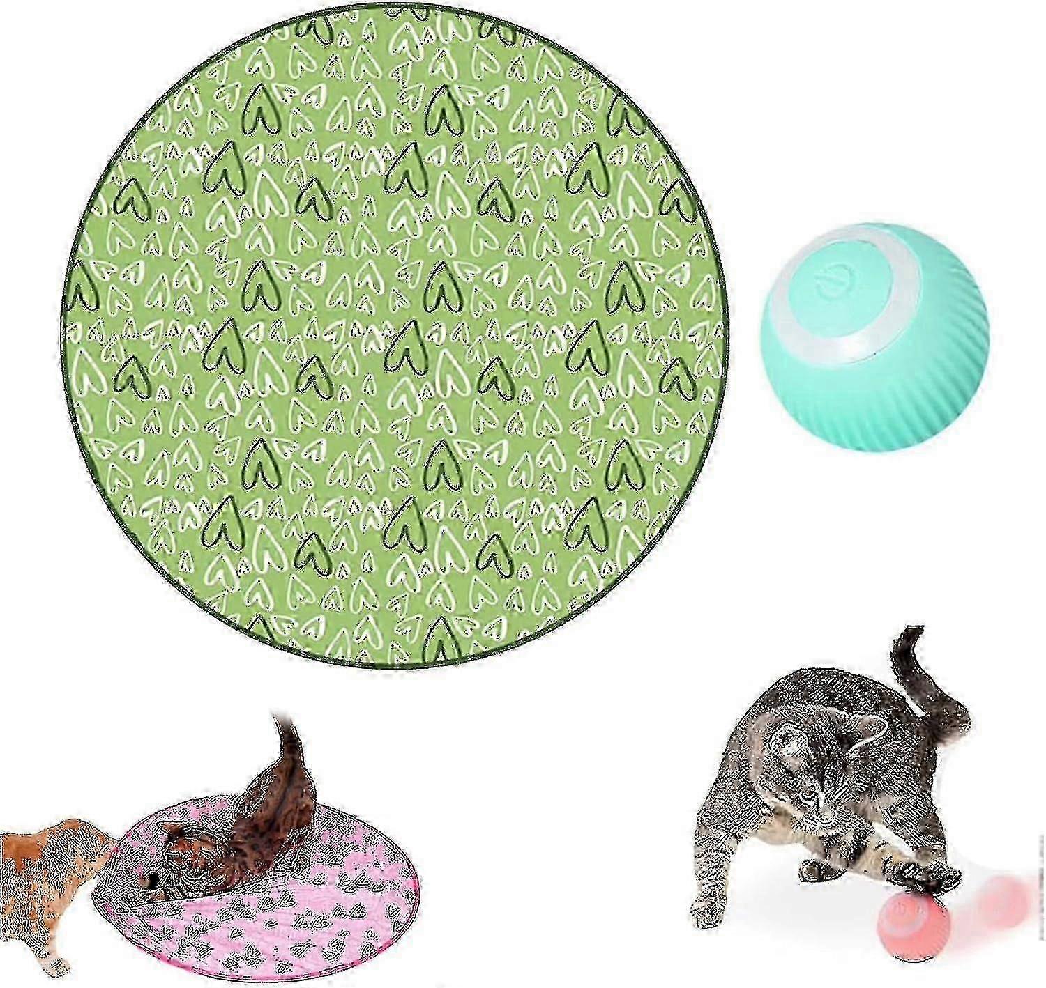 Intelligent Electric Self-rolling Cat Toy Ball Automatic 360 Degree Roller Ball Cat Toy Electric Cat Ball With Led Light Interactive Cat Ball For C Zd