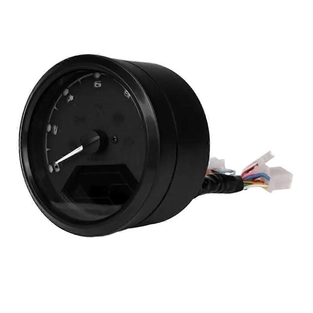Universal Motorcycle Dual Tachometer and Odometer LED Display Gauge with Turn Signal  Beam