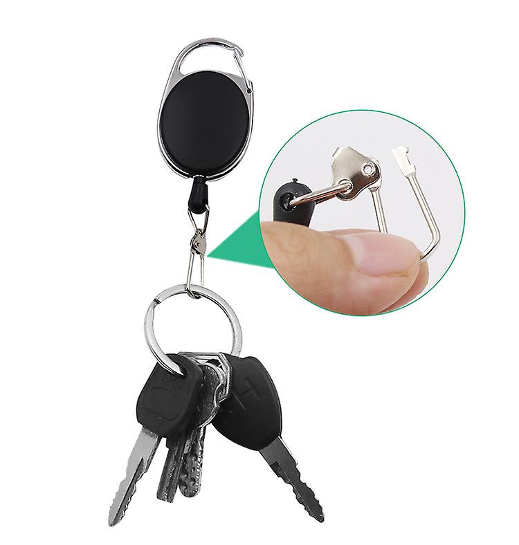 Llavero de cordón retráctil