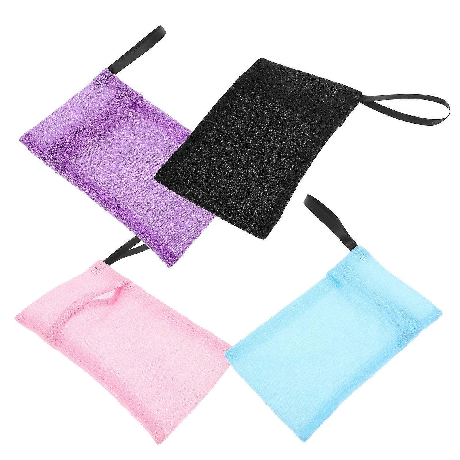 Soap Pouch Nylon Bag for Shower Hanging Storage 8Pcs Assorted Colors