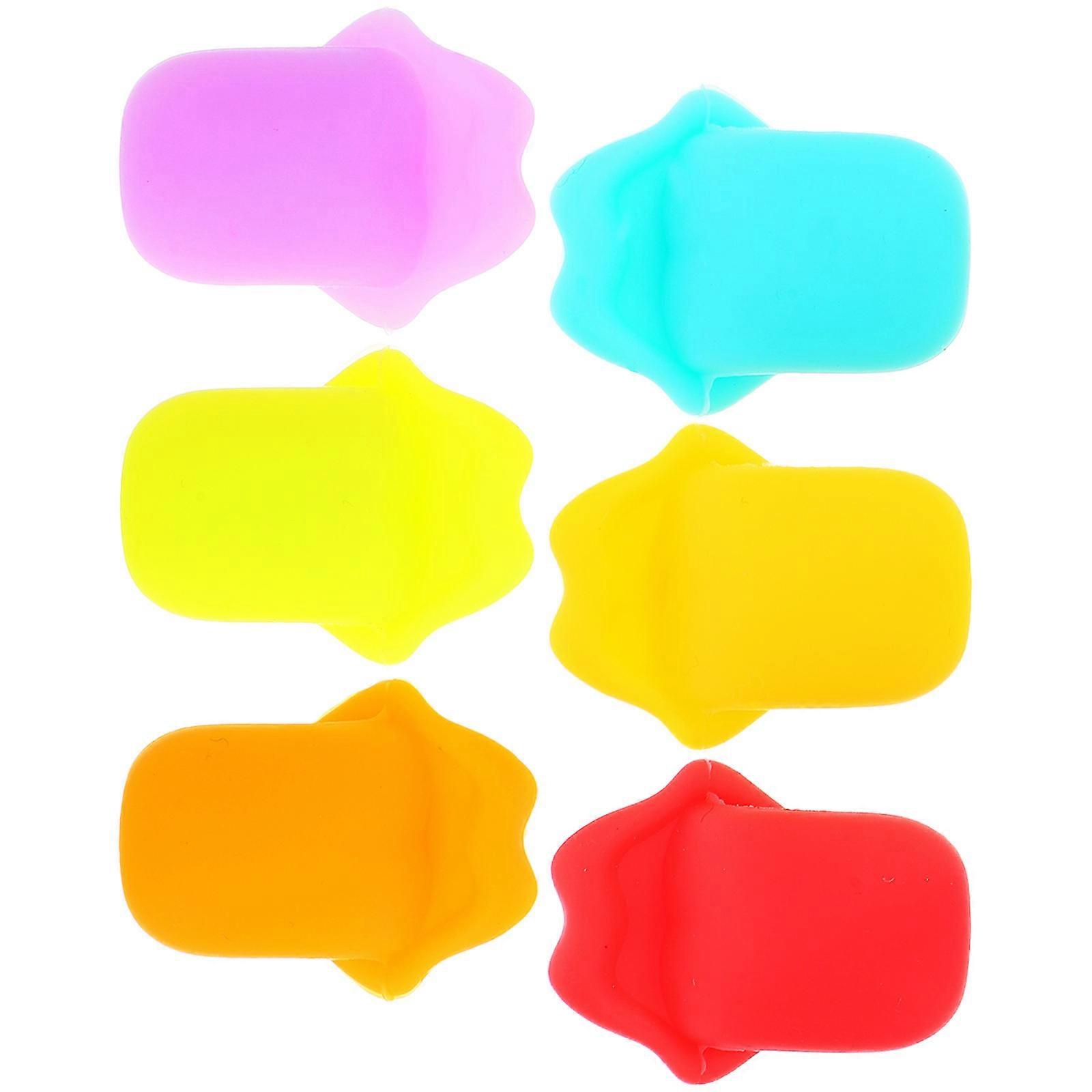 Reusable Wine Charms Silicone Wine Marker for Decorative Use 6Pcs Set