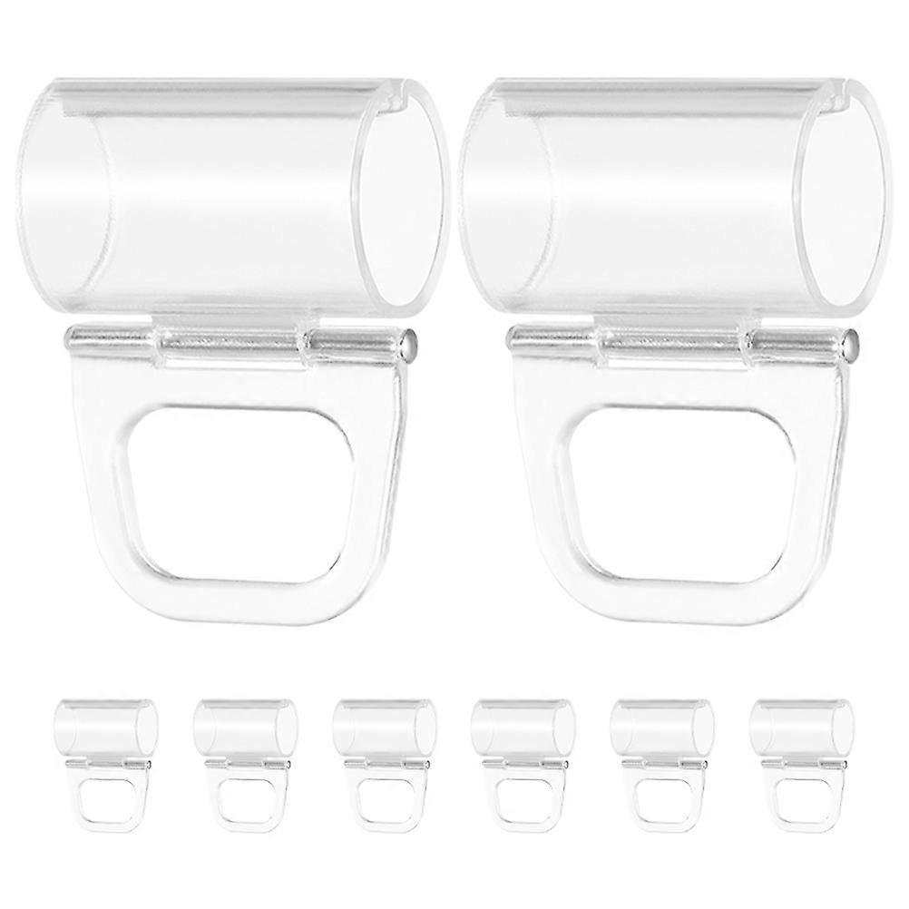 Plastic Valance Clips Clear Plastic Roller Shade Clips Light Control For Homeowners 8Pcs