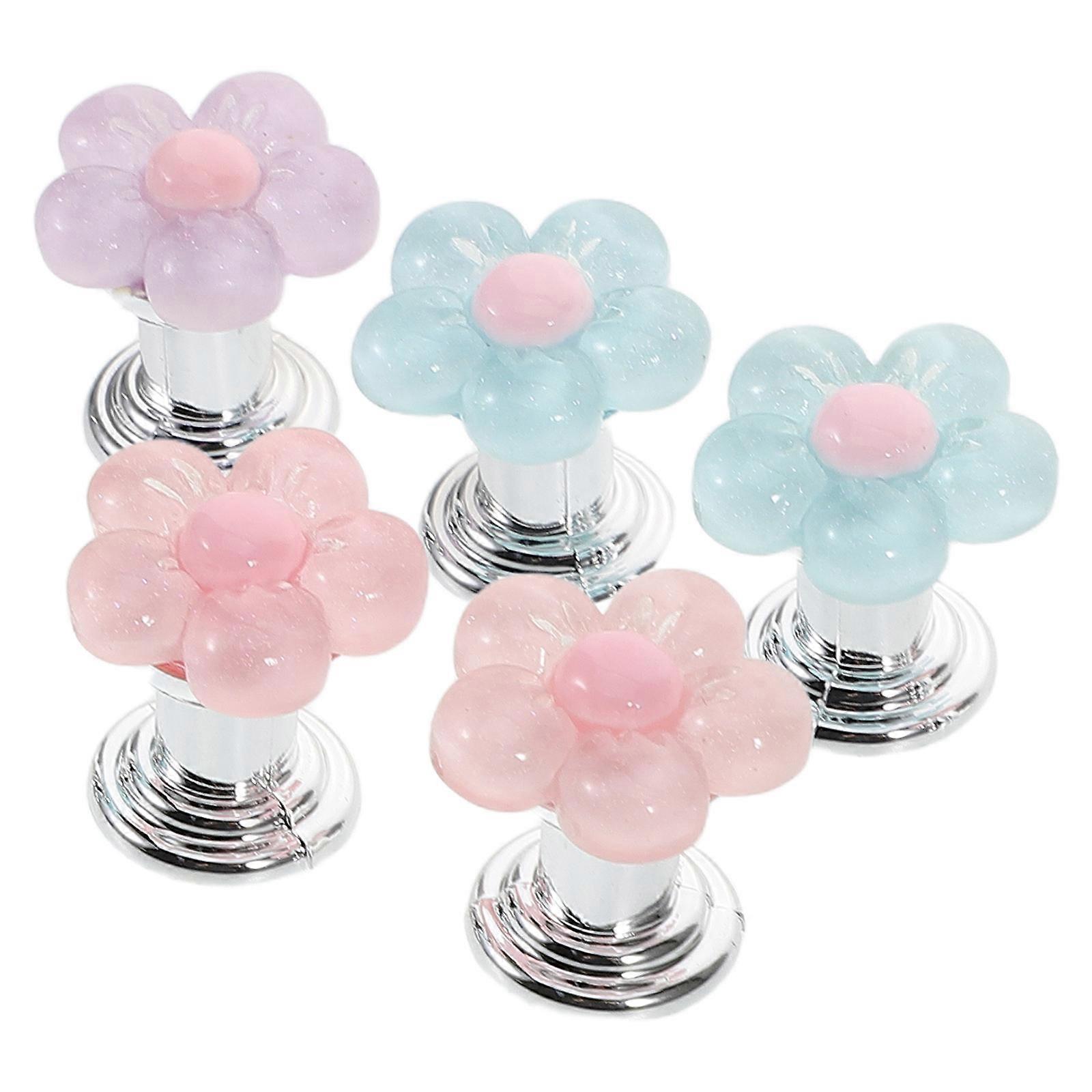 Assorted Color Universal Toilet Button Pusher for Toilet Flush 5Pcs