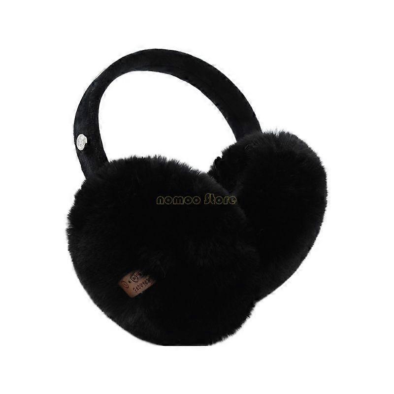 31BF Women Men Winter Warm Bluetooth-compatible Earmuffs Wireless Solid Color Plcomh Headphone Foldable Mcomic Earphone Ear