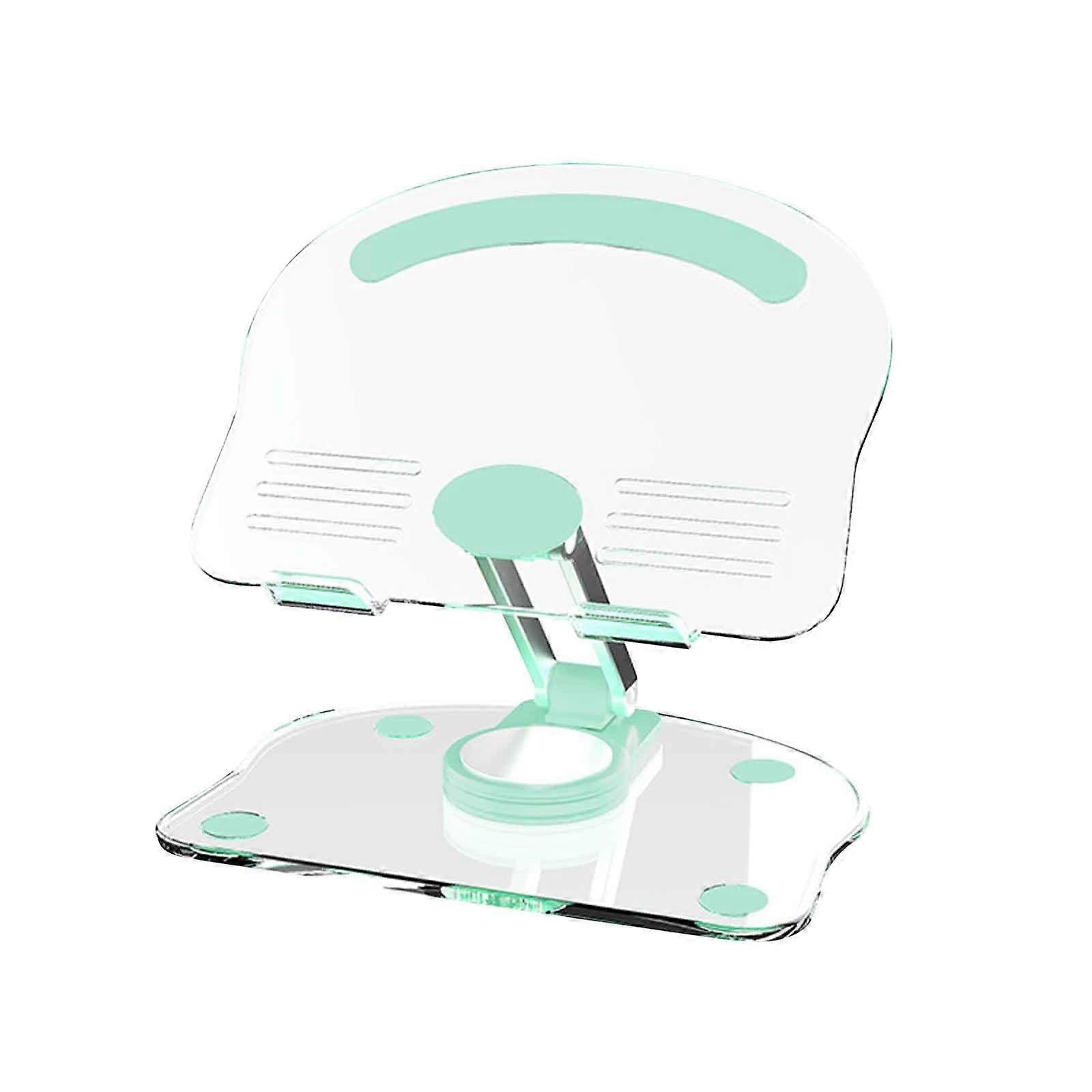 shyuyusa 360° Rotating Acrylic Tablet Stand, Foldable Adjustable Holder for 4-12.9" Devices, Compatible with All Phones and Tablets