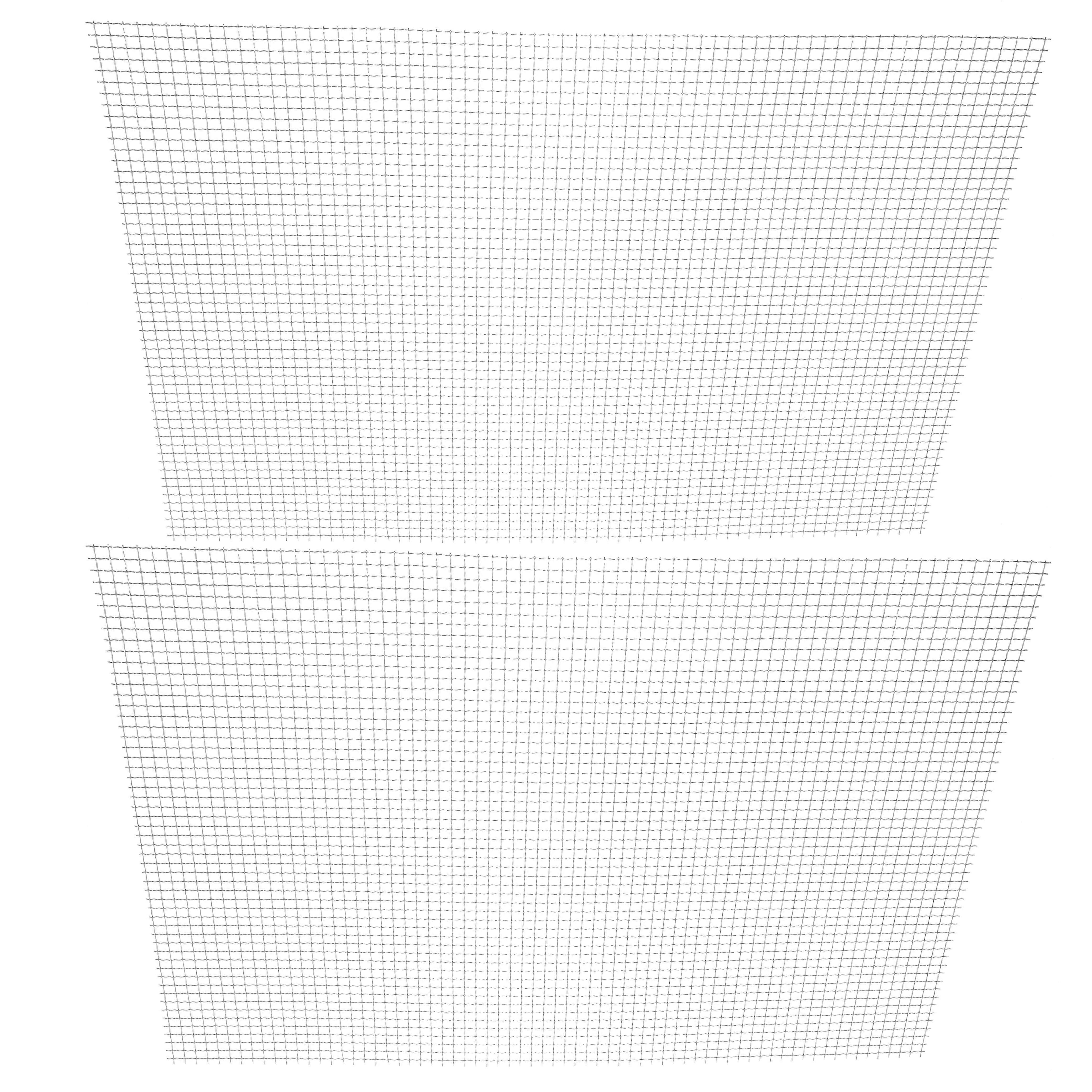 Stainless Steel Wire Mesh Screen for Home Ventilation 2Pcs Silver