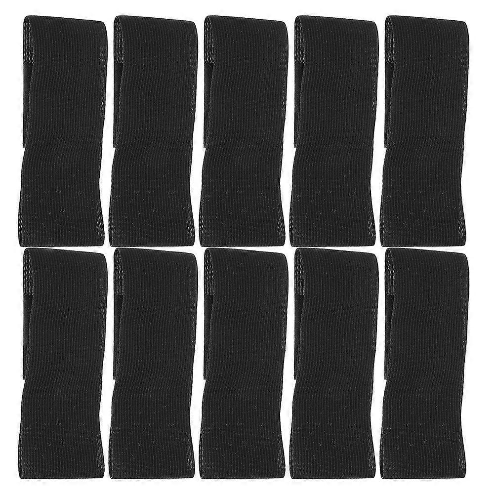 Black Memorial Armband for Fixation 11Pcs Stretchable Polyester Funeral Bands