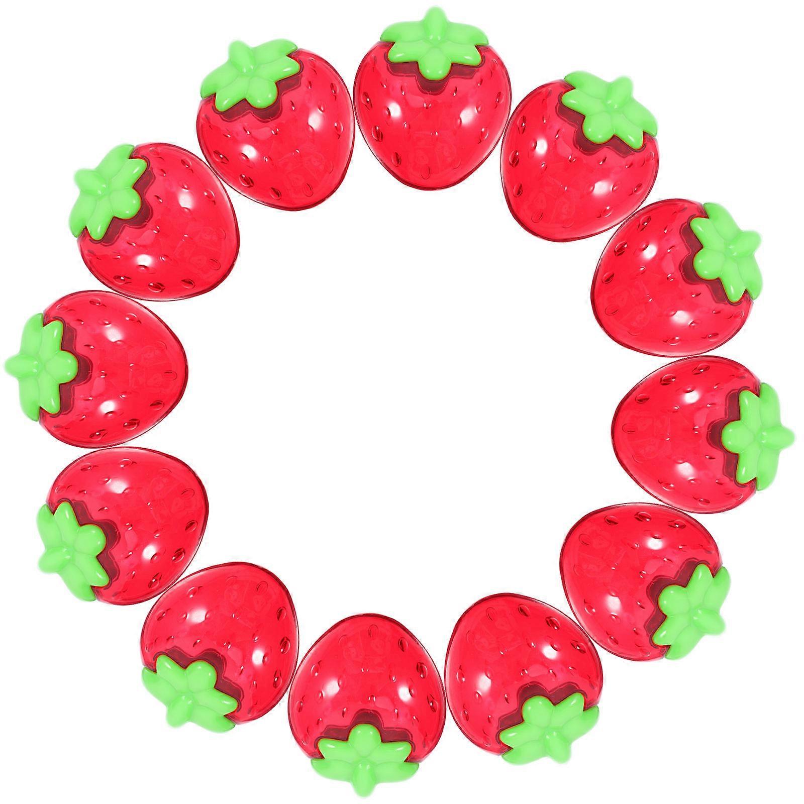 Strawberry Candy Box Storage Container with 12Pcs Red Ps Party Goodie Boxes