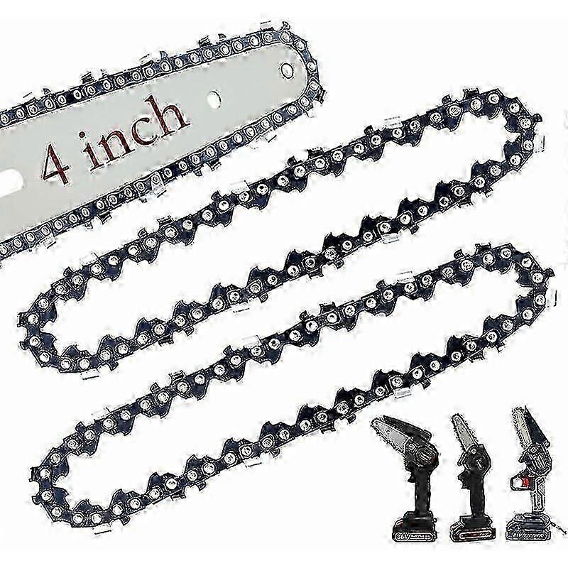 2 Pack Mini Chainsaw Chains 4 Inch Cisea UNOIU Replacement Chains