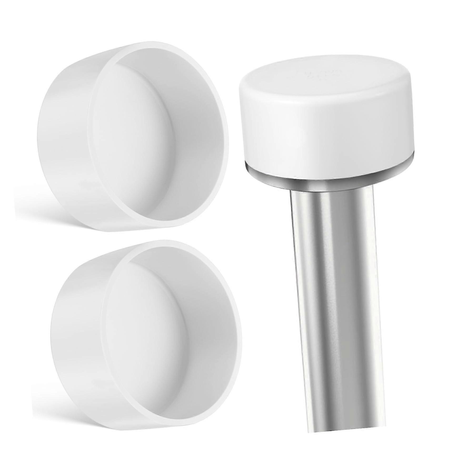 2pcs PVC Pipe Caps Leakproof Tight Seal Smooth Surface for Plumbing and Irrigation