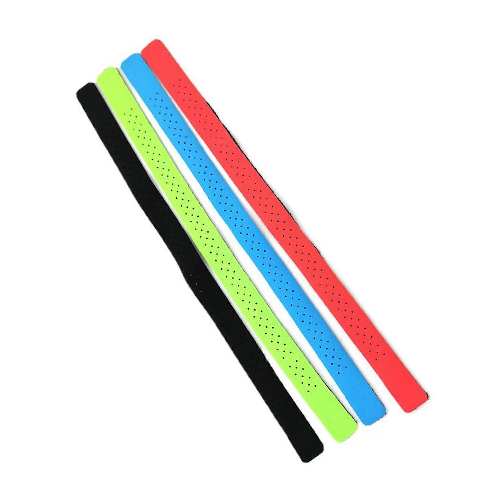 4 Pcs Replacement Heart Rate Monitor Band Soft Elastic Lycra Heart Rate Strap Adjustable Bluetooth-compatible Running Heart Rate Watch Arm Strap